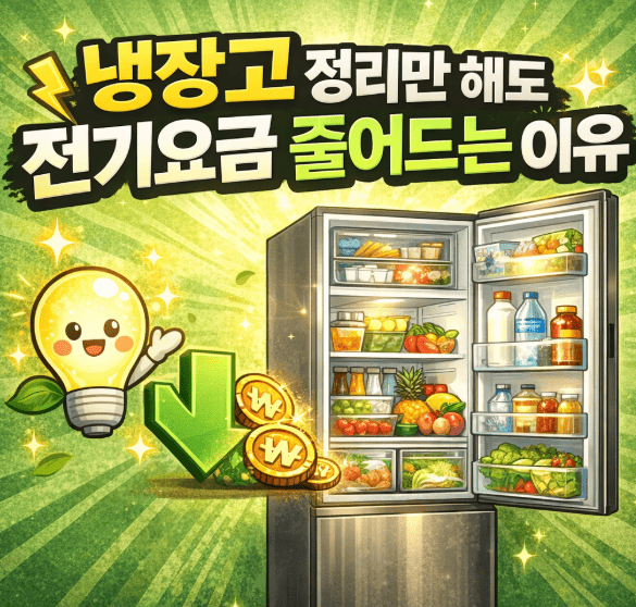 냉장고 정리만 해도 전기요금 줄어드는 이유