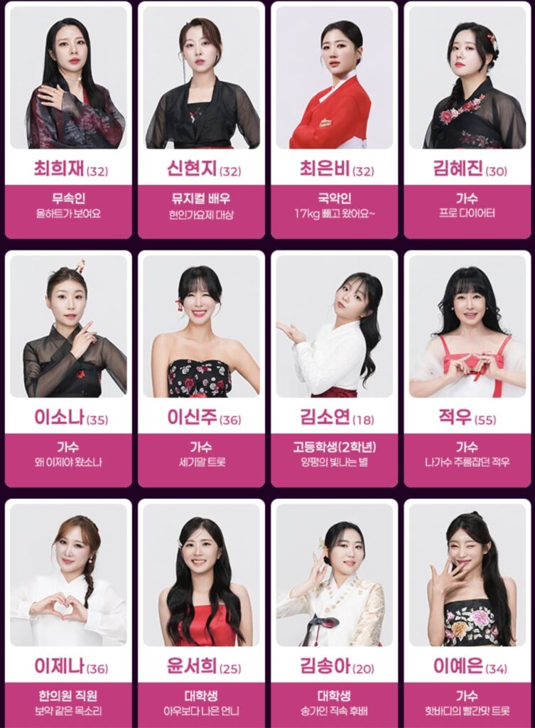 미스트롯4 완벽 정리! 참가자명단 | 심사위원 | 다시보기 | 재방송 4 미스트롯4 참가자명단1