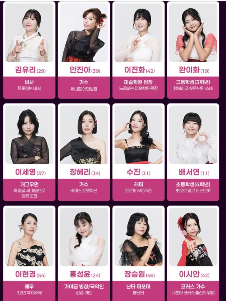 미스트롯4 완벽 정리! 참가자명단 | 심사위원 | 다시보기 | 재방송 8 미스트롯4 참가자명단5