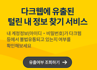 털린 내 정보 찾기