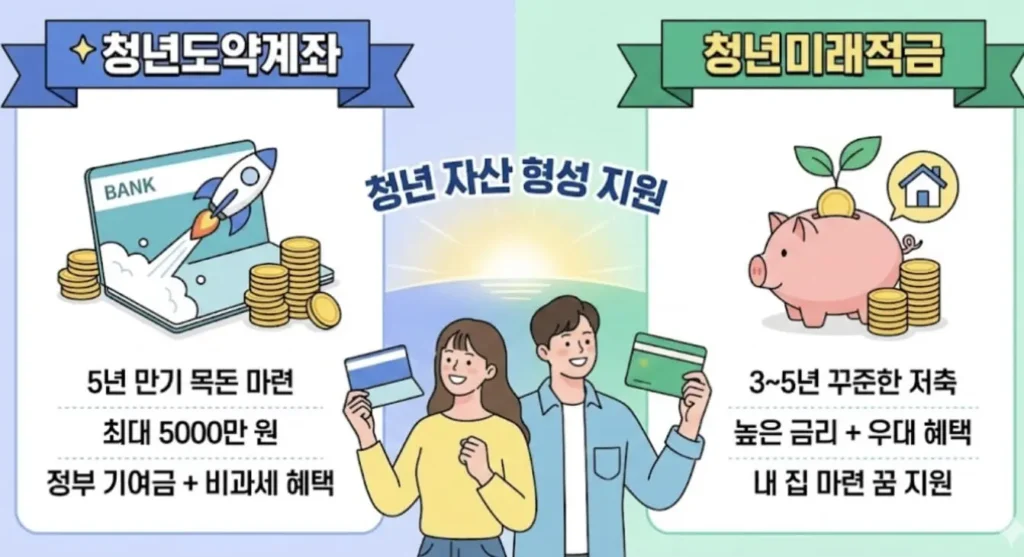 3년 만에 2천만 원? 2026 청년미래적금 신설, 조건 안 맞으면 신청 전 '이것'부터 확인하세요! 3 청년미래적금 청년도약계좌와 비교