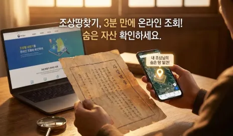 온라인 조상땅찾기 조회 방법 및 신청 자격 총정리 (방문 없이 3일 만에 확인) 2 조상땅찾기 - 썸네일